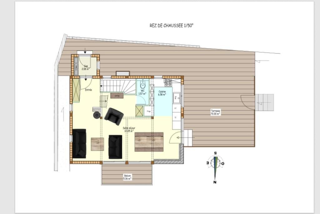 Chalet La Plagne Montalbert Pied Des Pistes Exterior photo